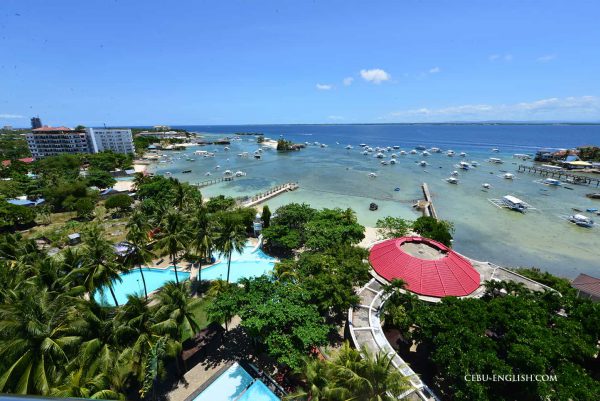 セブ島留学 Cebu Blue Ocean Academy（セブ・ブルー・オーシャン・アカデミー）の学生寮から見える海の景色