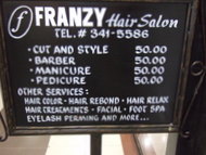 セブ留学中にヘアカットに調整「Franzy Hair Salon」
