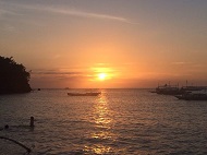 マラパスクア島の夕日