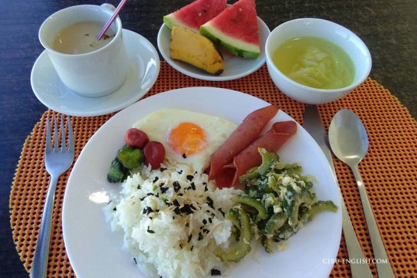 セブ島留学BRILLIANT CEBU（ブリリアントセブ）の朝食例