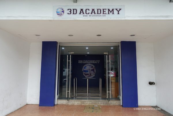 セブ島留学3D ACADEMY＋ZENの学校建物入口