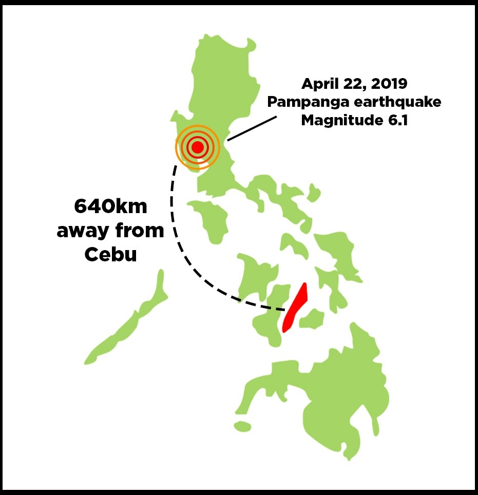 フィリピン・ルソン島震源地の地震情報