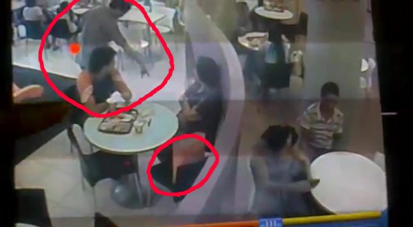 フィリピンの飲食店に現れた犯罪グループ