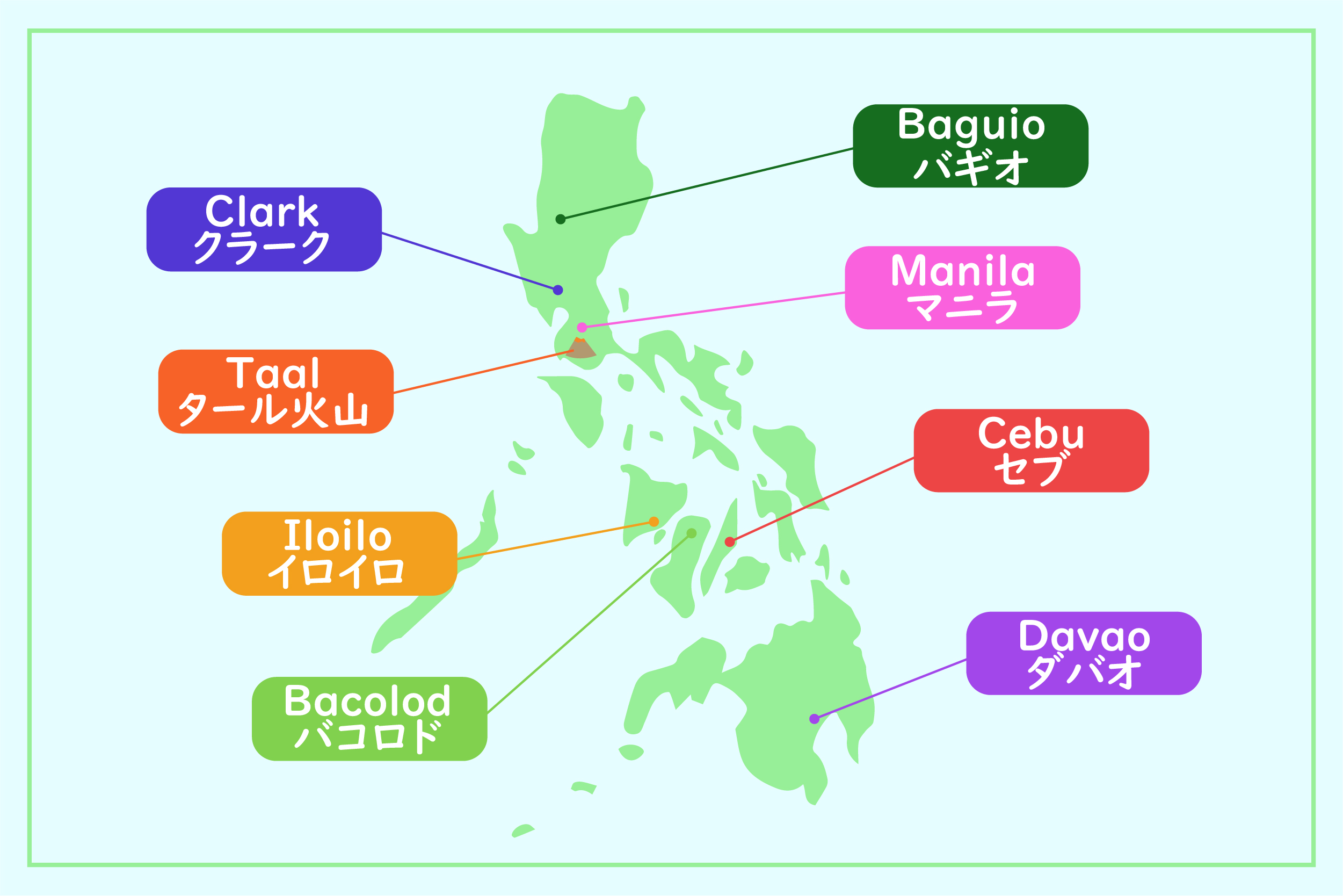 フィリピン全国地図