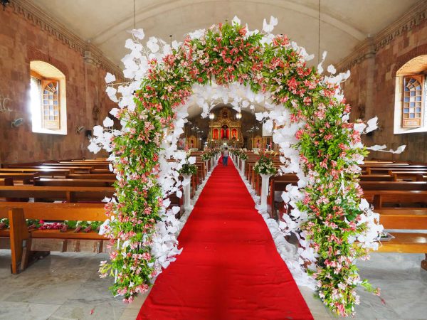 ミアガオ教会 Miagao Churchの結婚式準備