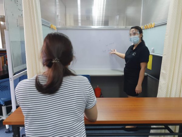 フィリピン留学・コロナから再開後のマンツーマン授業教室の案