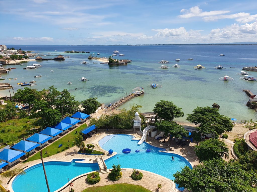 セブ島留学Cebu Blue Ocean Academy(セブ ブルー オーシャン)のオーシャンビューの部屋からの景色