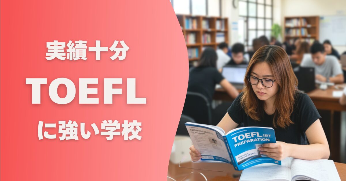 フィリピン留学の学校選び_TOEFLに強い学校