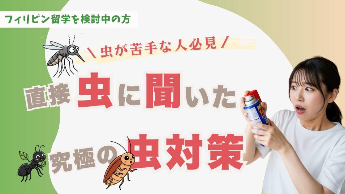 フィリピン留学の虫対策